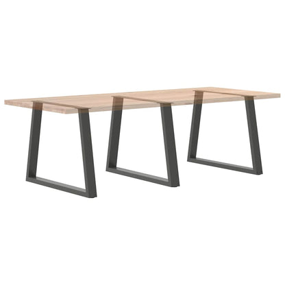 Dining Table Legs V-Shape 3 pcs Anthracite 90x(72-73.3) cm Steel
