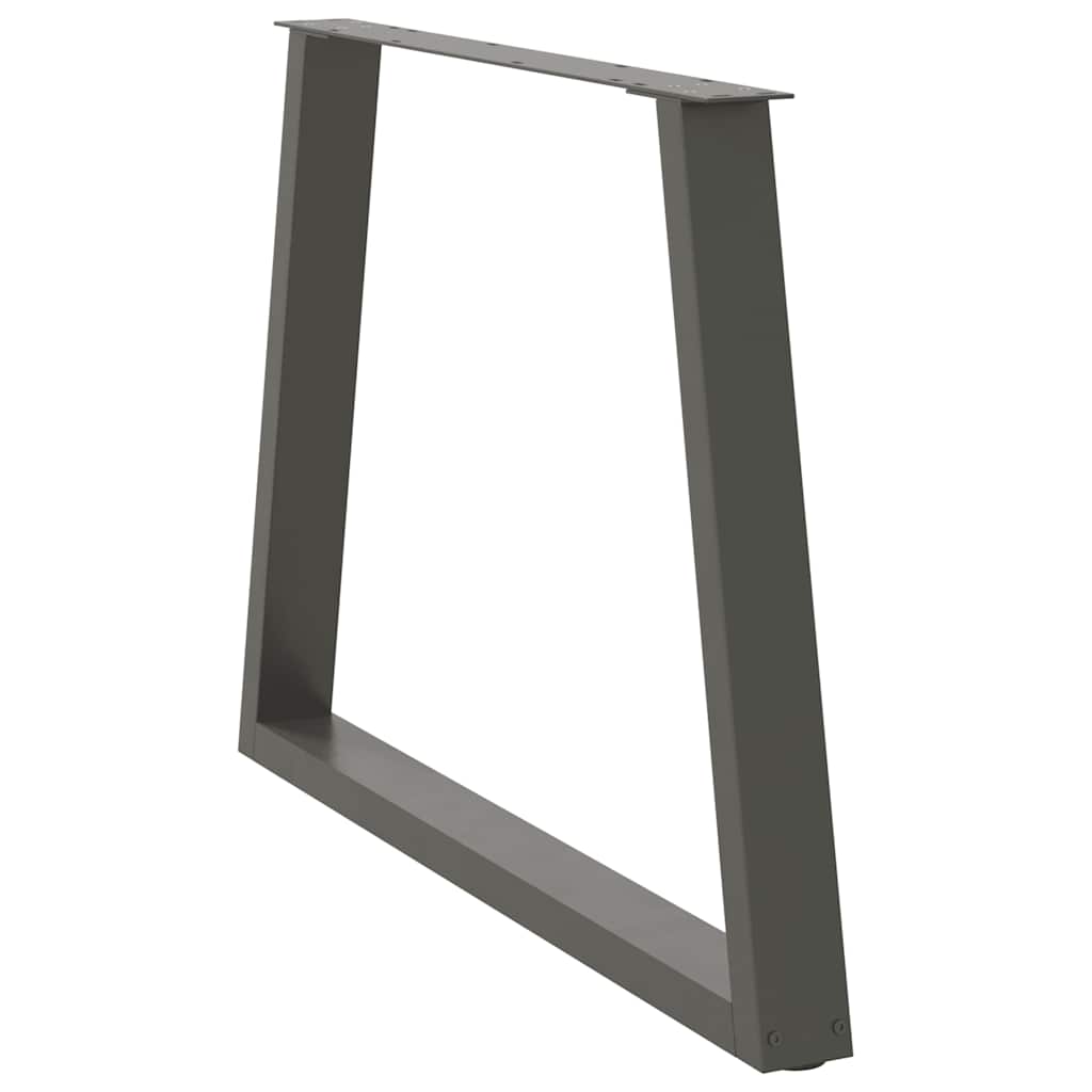 Dining Table Legs V-Shape 3 pcs Anthracite 100x(72-73.3) cm Steel