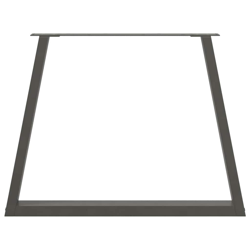 Dining Table Legs V-Shape 3 pcs Anthracite 100x(72-73.3) cm Steel