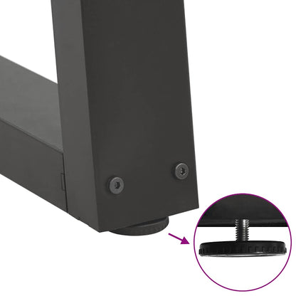 Dining Table Legs V-Shape 3 pcs Anthracite 100x(72-73.3) cm Steel