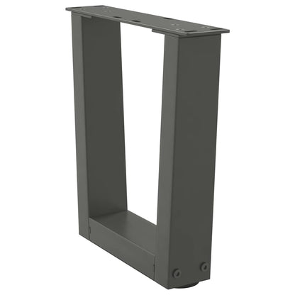 Coffee Table Legs V-Shape 2 pcs Anthracite 30x(30-31.3) cm Steel