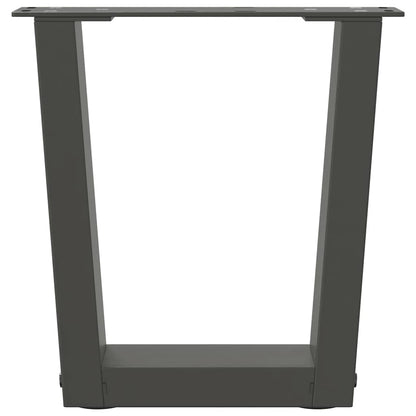 Coffee Table Legs V-Shape 2 pcs Anthracite 30x(30-31.3) cm Steel