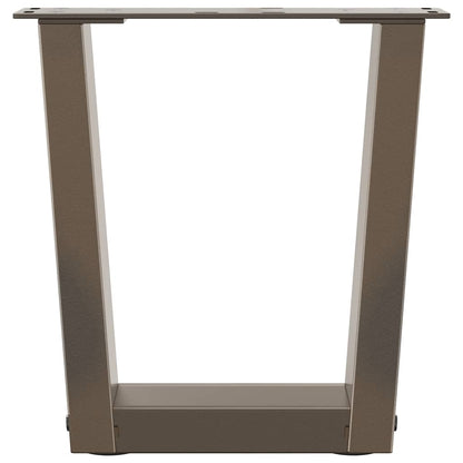 Coffee Table Legs V-Shape 2 pcs Natural Steel 30x(30-31.3) cm Steel
