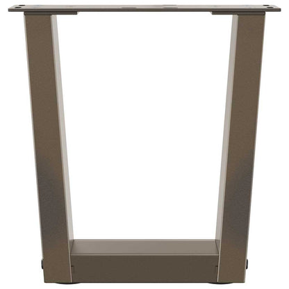 Coffee Table Legs V-Shape 2 pcs Natural Steel 30x(30-31.3) cm Steel