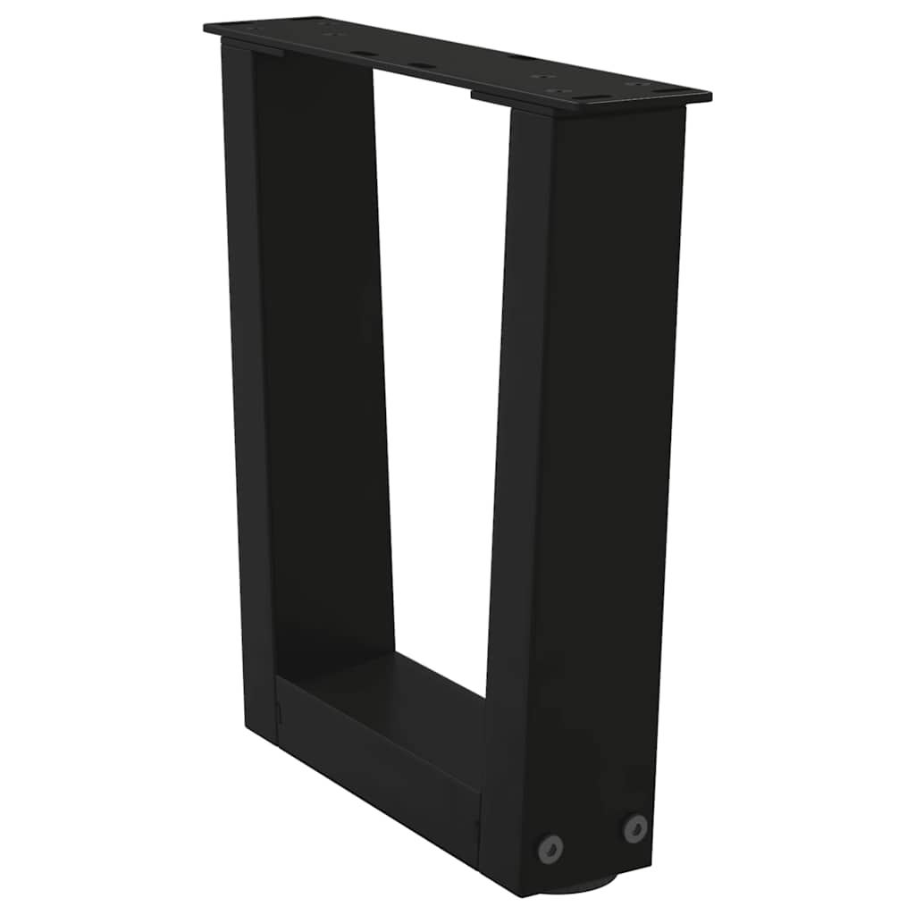 Coffee Table Legs V-Shape 2 pcs Black 40x(30-31.3) cm Steel