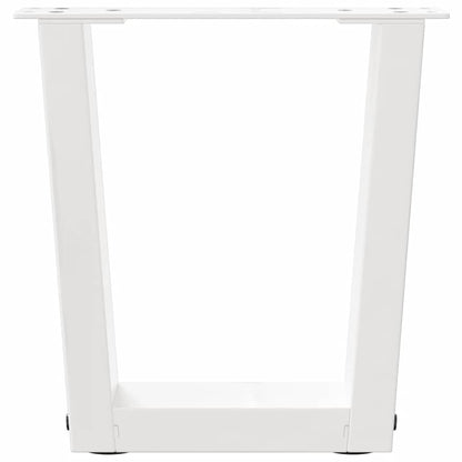Coffee Table Legs V-Shape 2 pcs White 40x(30-31.3) cm Steel