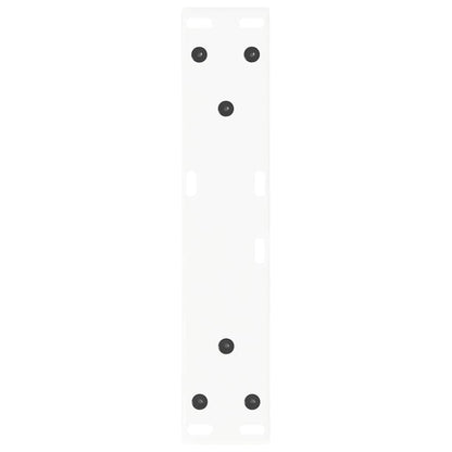 Coffee Table Legs V-Shape 2 pcs White 40x(30-31.3) cm Steel