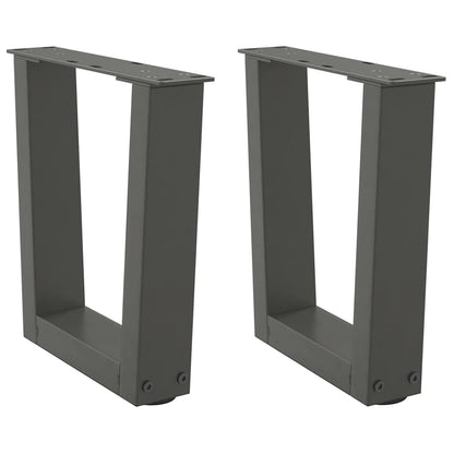Coffee Table Legs V-Shape 2 pcs Anthracite 40x(30-31.3) cm Steel