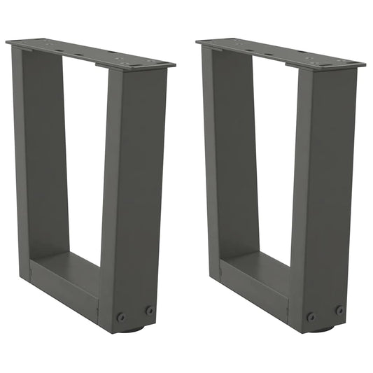 Coffee Table Legs V-Shape 2 pcs Anthracite 40x(30-31.3) cm Steel