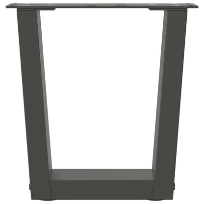 Coffee Table Legs V-Shape 2 pcs Anthracite 40x(30-31.3) cm Steel