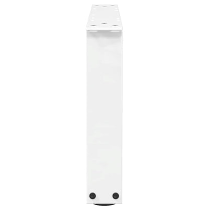 Coffee Table Legs V-Shape 2 pcs White 50x(30-31.3) cm Steel