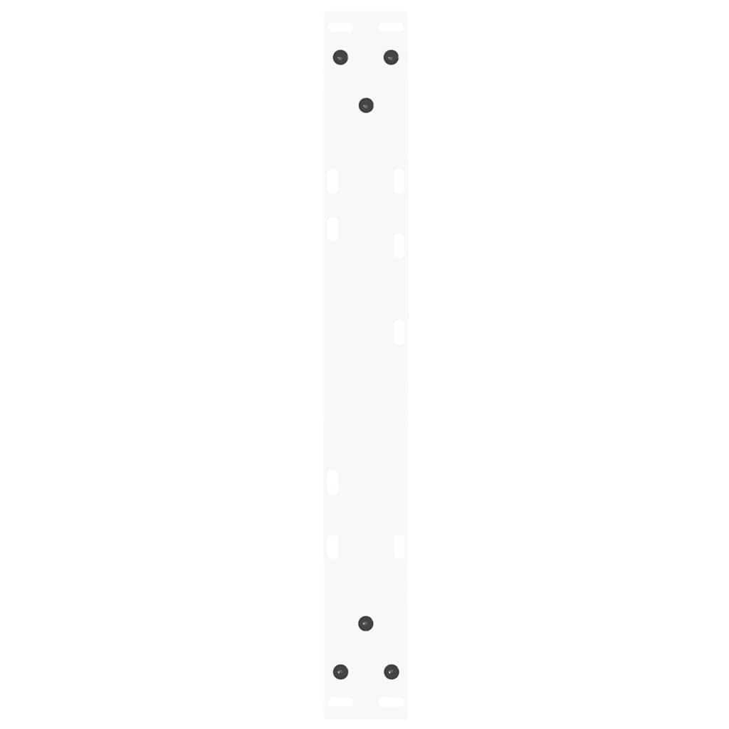 Coffee Table Legs V-Shape 2 pcs White 50x(30-31.3) cm Steel