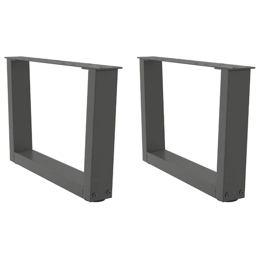 Coffee Table Legs V-Shape 2 pcs Anthracite 50x(30-31.3) cm Steel