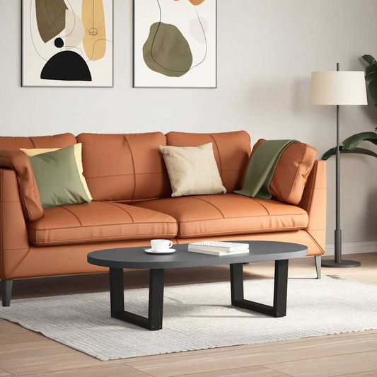 Coffee Table Legs V-Shape 2 pcs Black 60x(30-31.3) cm Steel