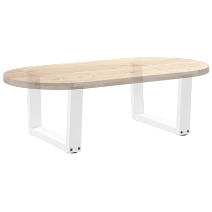 Coffee Table Legs V-Shape 2 pcs White 60x(30-31.3) cm Steel
