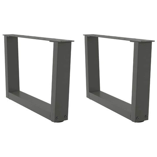 Coffee Table Legs V-Shape 2 pcs Anthracite 60x(30-31.3) cm Steel