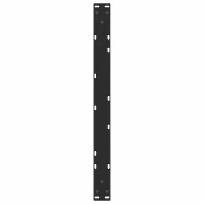 Coffee Table Legs V-Shape 2 pcs Black 70x(30-31.3) cm Steel