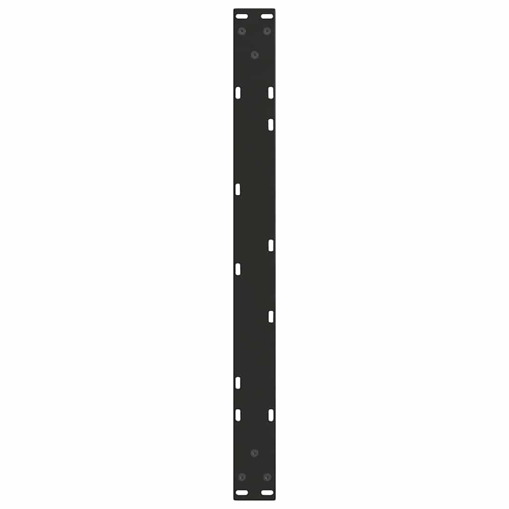 Coffee Table Legs V-Shape 2 pcs Black 70x(30-31.3) cm Steel