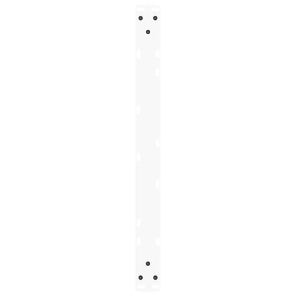 Coffee Table Legs V-Shape 2 pcs White 70x(30-31.3) cm Steel