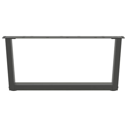 Coffee Table Legs V-Shape 2 pcs Anthracite 70x(30-31.3) cm Steel