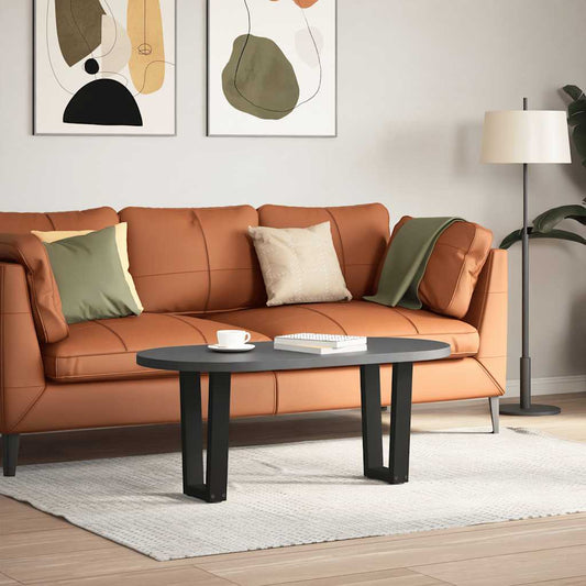 Coffee Table Legs V-Shape 2 pcs Black 28x(42-43.3) cm Steel