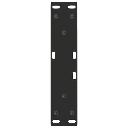 Coffee Table Legs V-Shape 2 pcs Black 28x(42-43.3) cm Steel