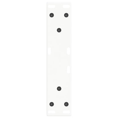 Coffee Table Legs V-Shape 2 pcs White 28x(42-43.3) cm Steel