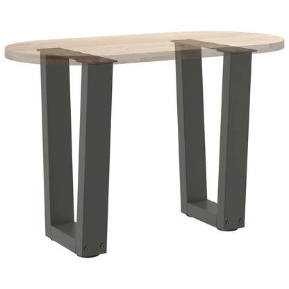 Coffee Table Legs V-Shape 2 pcs Anthracite 28x(42-43.3) cm Steel