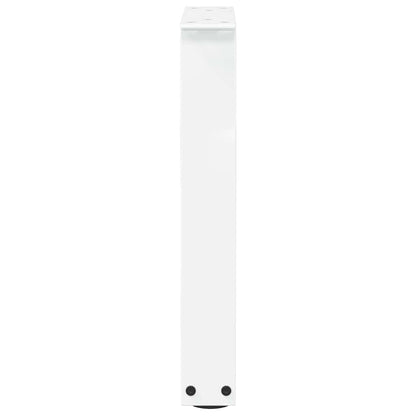 Coffee Table Legs V-Shape 2 pcs White 38x(42-43.3) cm Steel