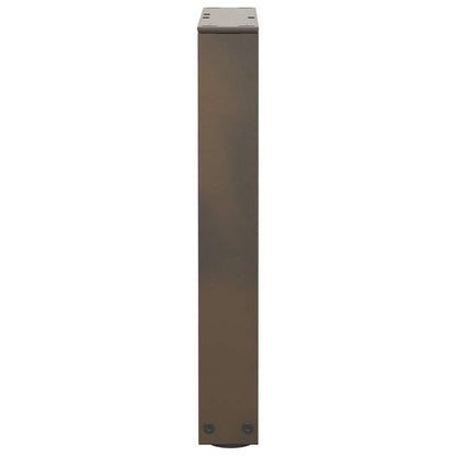 Coffee Table Legs V-Shape 2 pcs Natural Steel 38x(42-43.3) cm Steel