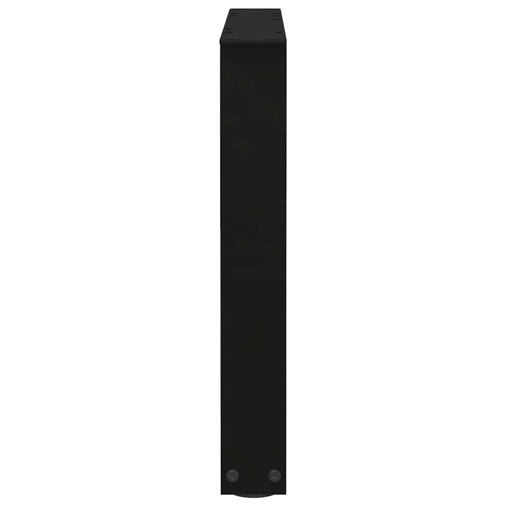 Coffee Table Legs V-Shape 2 pcs Black 50x(42-43.3) cm Steel