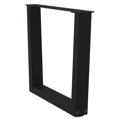Coffee Table Legs V-Shape 2 pcs Black 60x(42-43.3) cm Steel