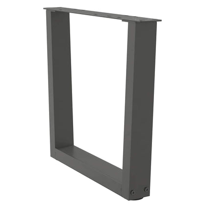 Coffee Table Legs V-Shape 2 pcs Anthracite 60x(42-43.3) cm Steel