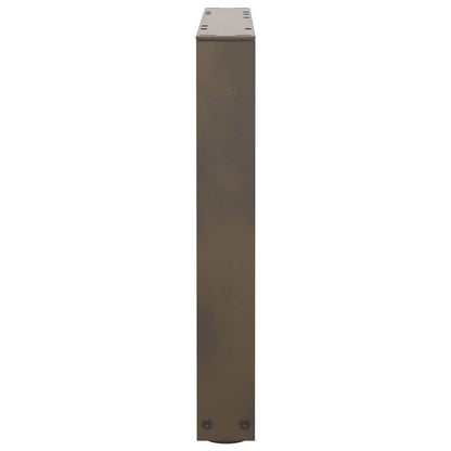 Coffee Table Legs V-Shape 2 pcs Natural Steel 60x(42-43.3) cm Steel