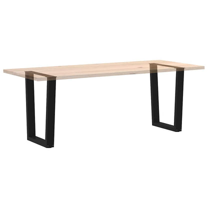 Dining Table Leg | Black | Powder-coated steel | 60 cm wide
