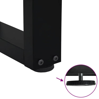 Dining Table Leg | Black | Powder-coated steel | Medium
