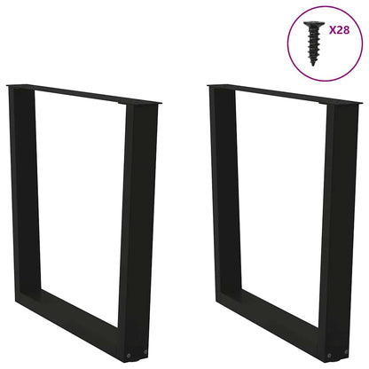 Dining Table Leg | Black | Powder-coated steel | High Table Leg