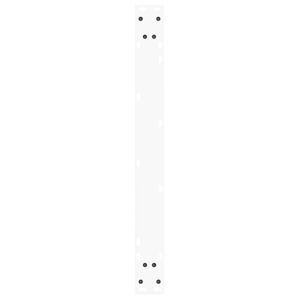 Dining Table Legs V-Shape 2 pcs White 90x(72-73.3) cm Steel