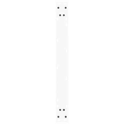 Dining Table Legs V-Shape 2 pcs White 90x(72-73.3) cm Steel