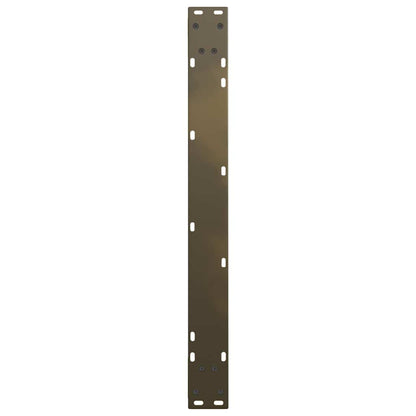 Dining Table Legs V-Shape 2 pcs Natural Steel 90x(72-73.3) cm Steel
