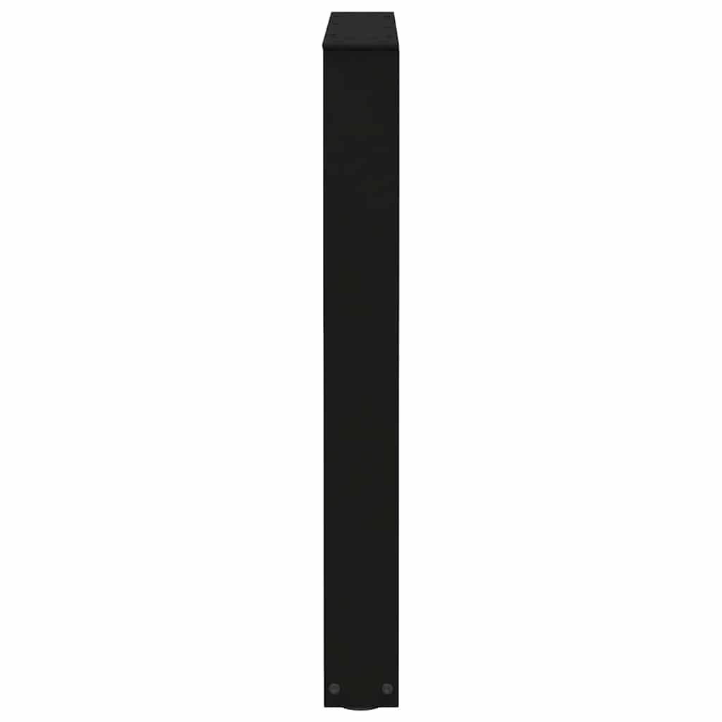 Dining Table Legs V-Shape 3 pcs Black 70x(72-73.3) cm Steel