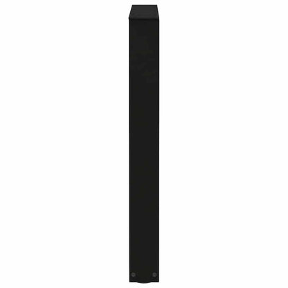 Dining Table Legs V-Shape 3 pcs Black 70x(72-73.3) cm Steel