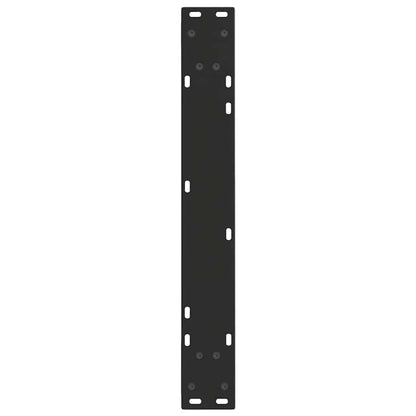 Dining Table Legs V-Shape 3 pcs Black 70x(72-73.3) cm Steel