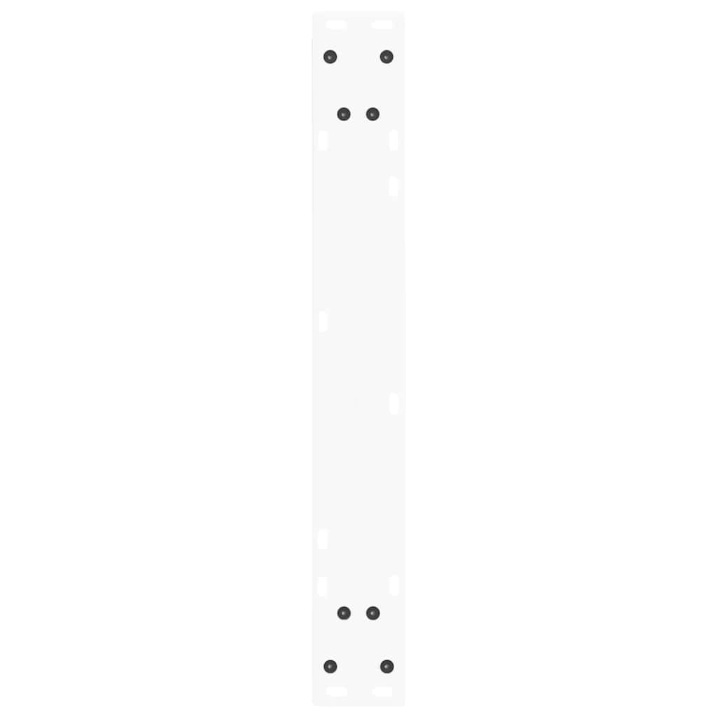 Dining Table Legs V-Shape 3 pcs White 70x(72-73.3) cm Steel