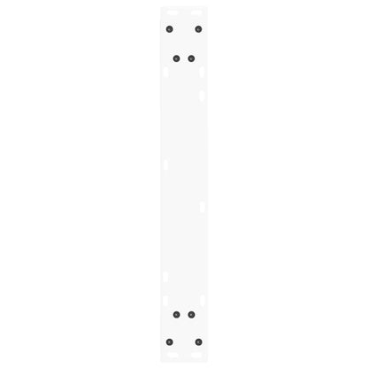 Dining Table Legs V-Shape 3 pcs White 70x(72-73.3) cm Steel