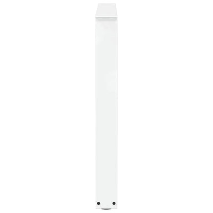 Dining Table Legs V-Shape 3 pcs White 90x(72-73.3) cm Steel