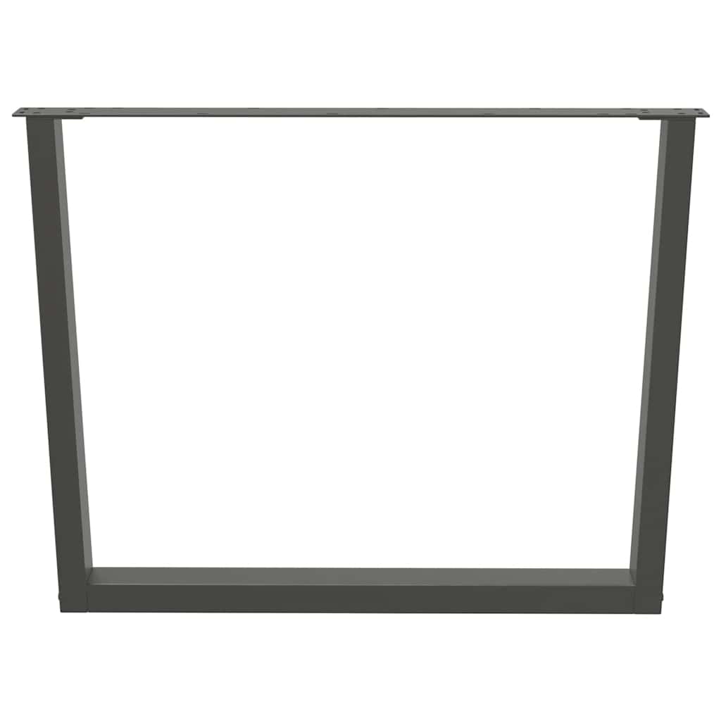 Dining Table Legs V-Shape 3 pcs Anthracite 100x(72-73.3) cm Steel