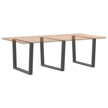 Dining Table Legs V-Shape 3 pcs Anthracite 100x(72-73.3) cm Steel