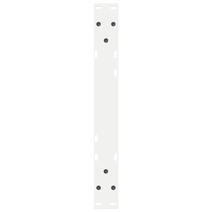 Coffee Table Legs 2 pcs White 50x(30-31.3) cm Steel