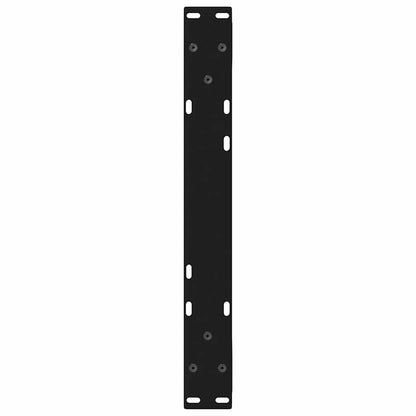 Coffee Table Legs 2 pcs Black 60x(30-31.3) cm Steel